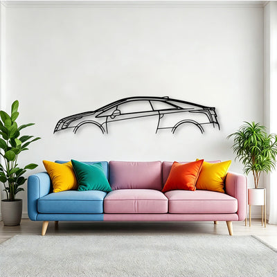 E 2016 Classic Silhouette Metal Wall Art - Tinvibe
