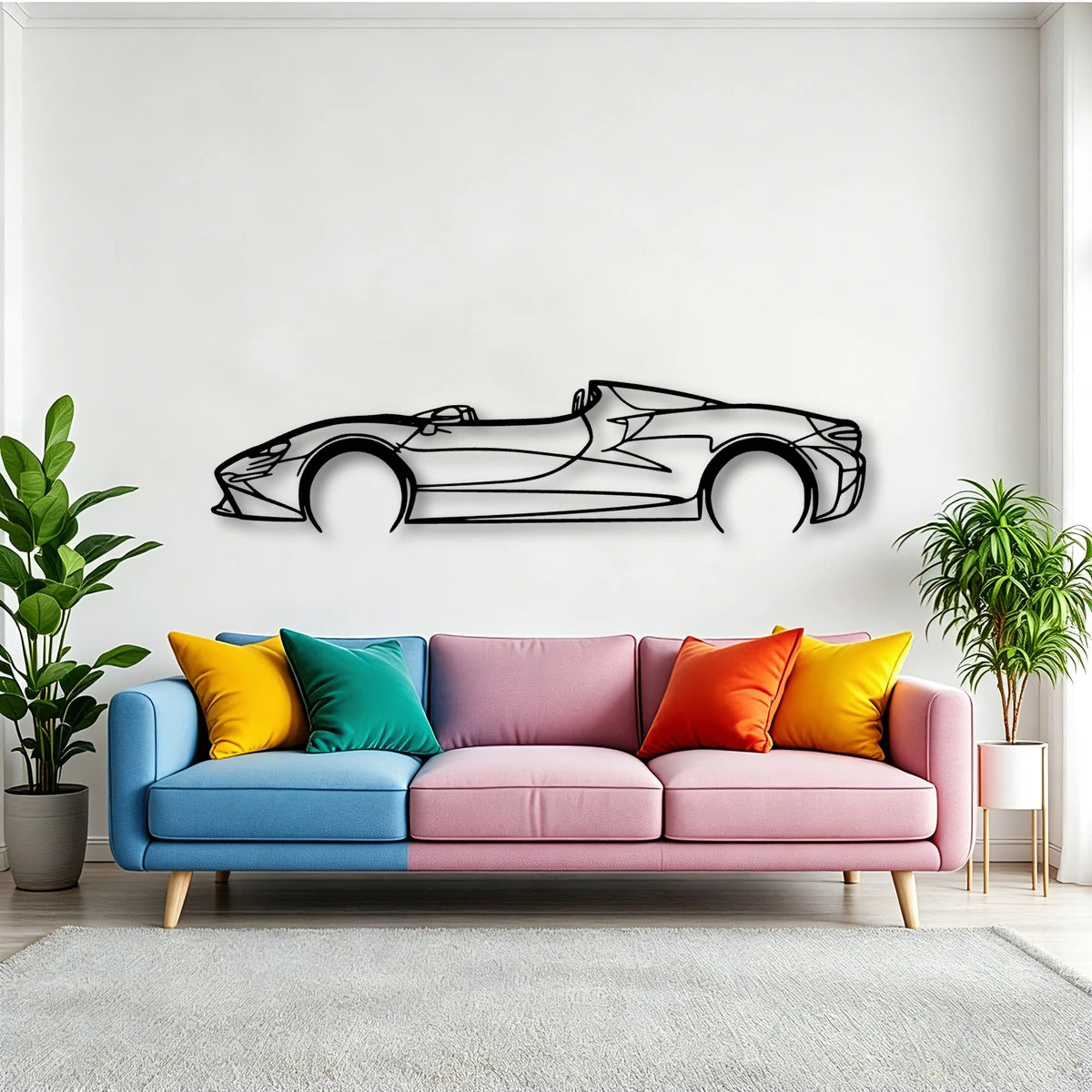 Elva 2022 Classic Silhouette Metal Wall Art - Tinvibe