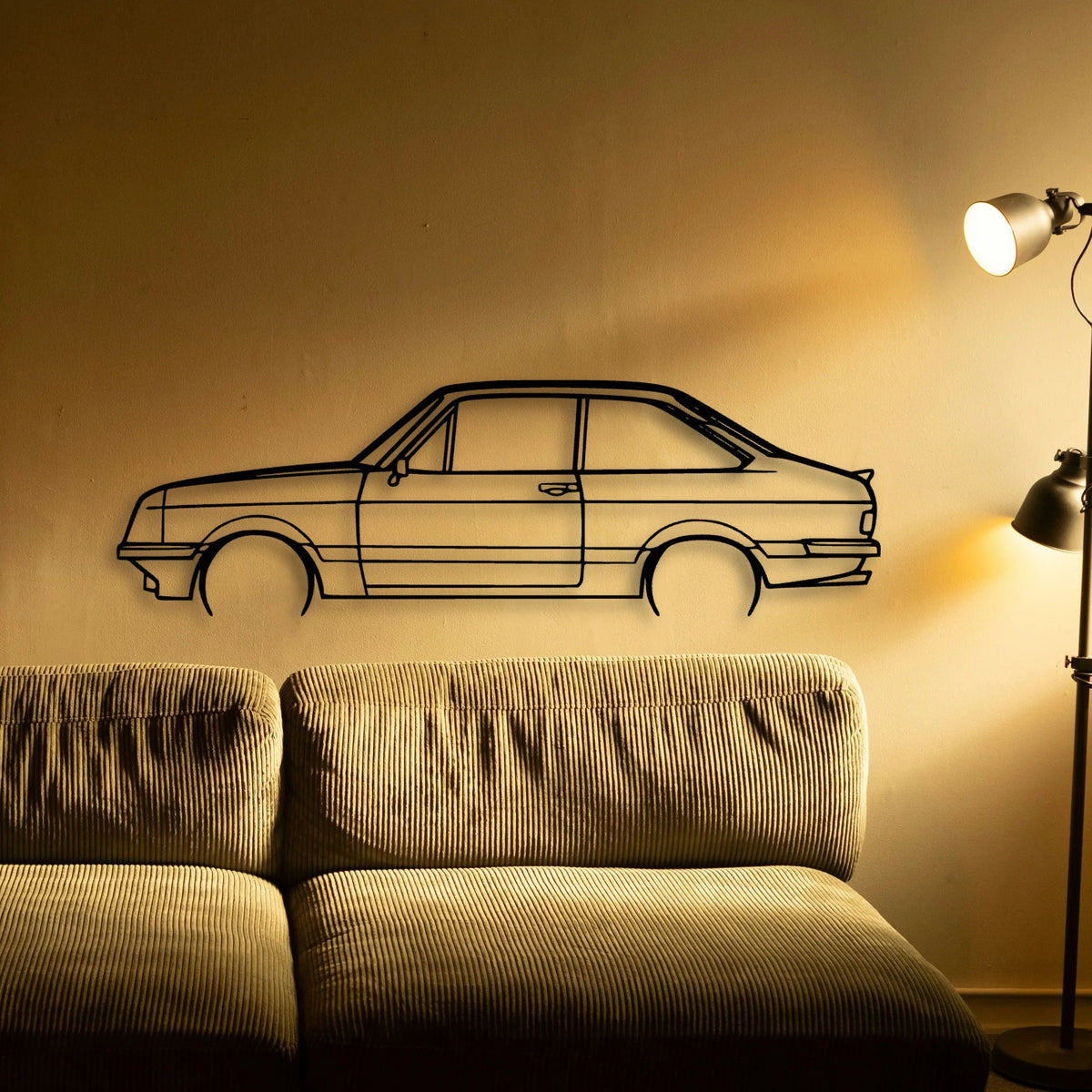Escort MK2 RS2000 Classic Silhouette Metal Wall Art - Tinvibe