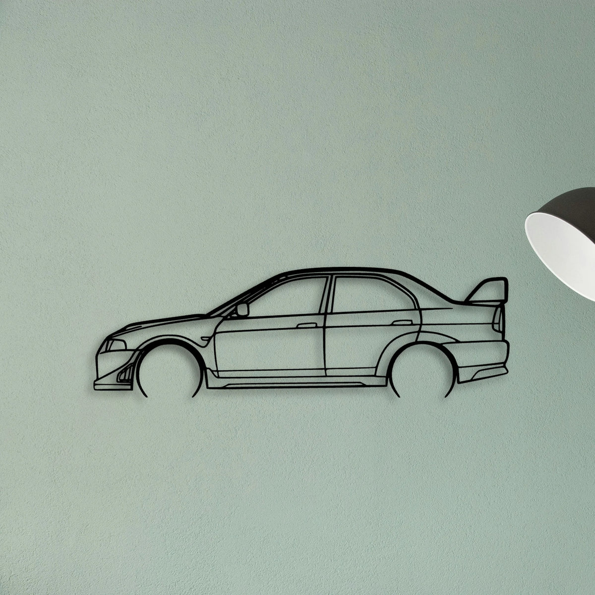 EVO VI 3 Classic Silhouette Metal Wall Art - Tinvibe