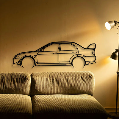 EVO VI 3 Classic Silhouette Metal Wall Art - Tinvibe