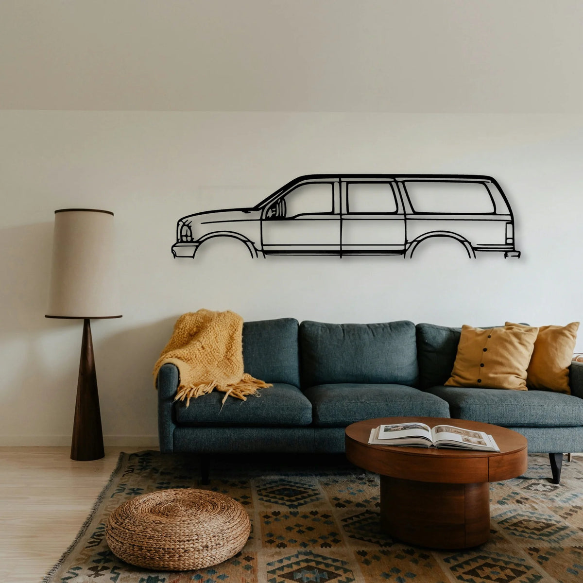 Excursion 2003 Classic Silhouette Metal Wall Art - Tinvibe
