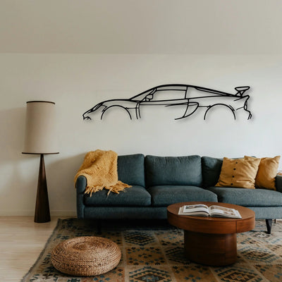 Exige 350 CUP 2017 Classic Silhouette Metal Wall Art - Tinvibe