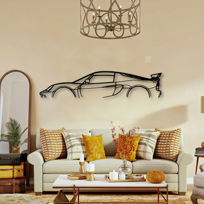 Exige 410 Classic Silhouette Metal Wall Art - Tinvibe