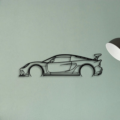 Exige 430 CUP 2020 Classic Silhouette Metal Wall Art - Tinvibe