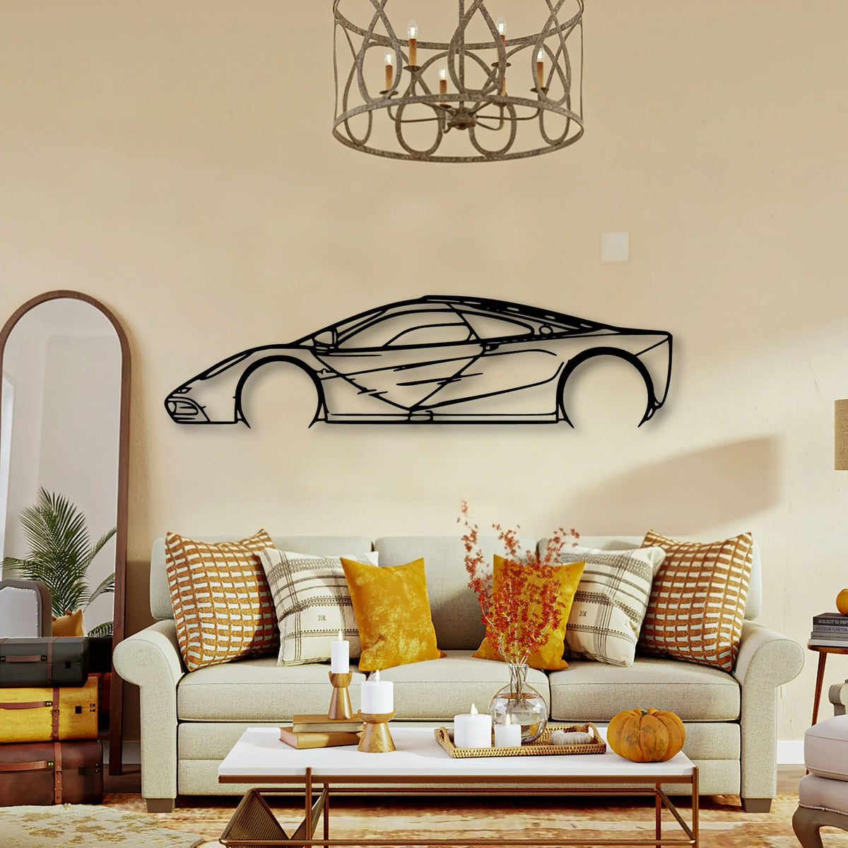 F1 1997 Classic Silhouette Metal Wall Art - Tinvibe