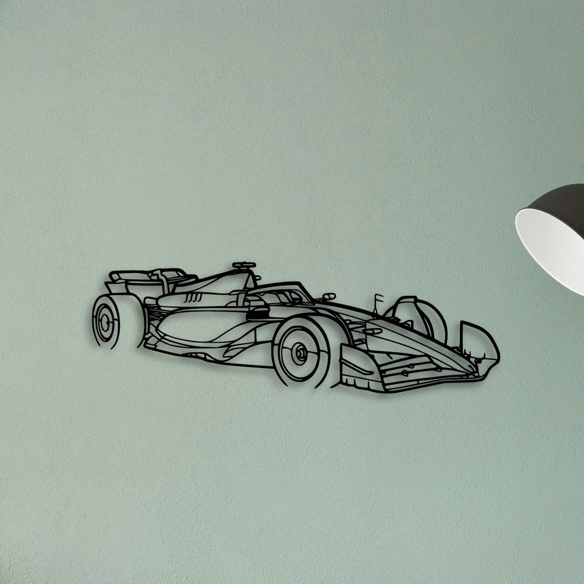 F1 2024 SF 24 Angle Classic Silhouette Metal Wall Art - Tinvibe