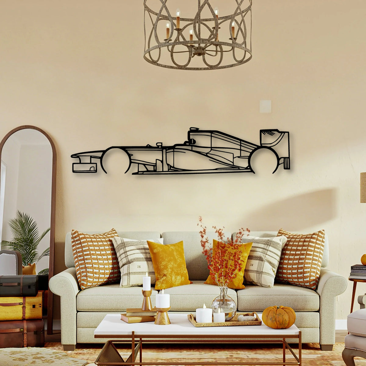 F1 RB8 2012 Classic Silhouette Metal Wall Art - Tinvibe