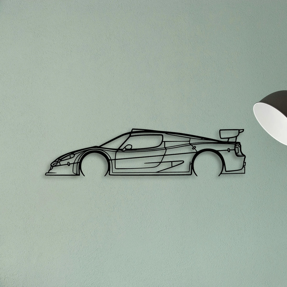 F50 GT Classic Silhouette Metal Wall Art - Tinvibe