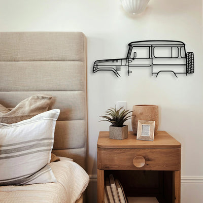FJ40 1978 Classic Silhouette Metal Wall Art - Tinvibe