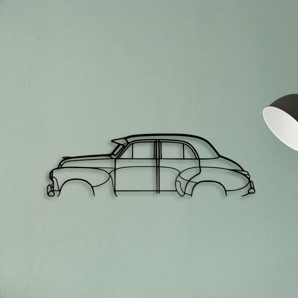 FJ Sedan 1956 Classic Silhouette Metal Wall Art - Tinvibe