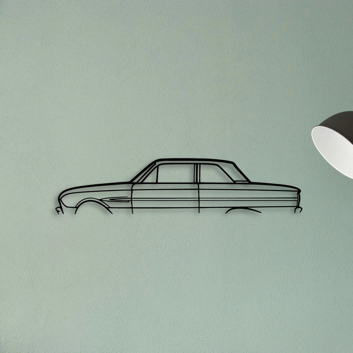Falcon 1963 Classic Silhouette Metal Wall Art - Tinvibe