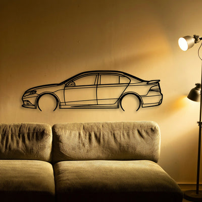 Falcon XR6 Classic Silhouette Metal Wall Art - Tinvibe