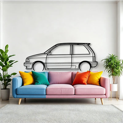Festiva 1993 Classic Silhouette Metal Wall Art - Tinvibe