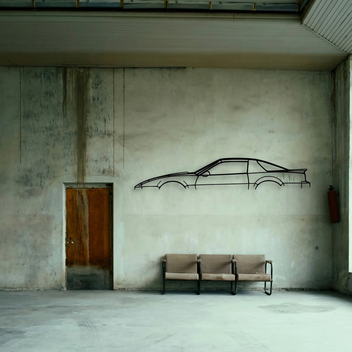Firebird 1988 Classic Silhouette Metal Wall Art - Tinvibe