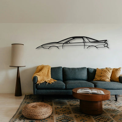 Firebird Trans AM 1997 Classic Silhouette Metal Wall Art - Tinvibe