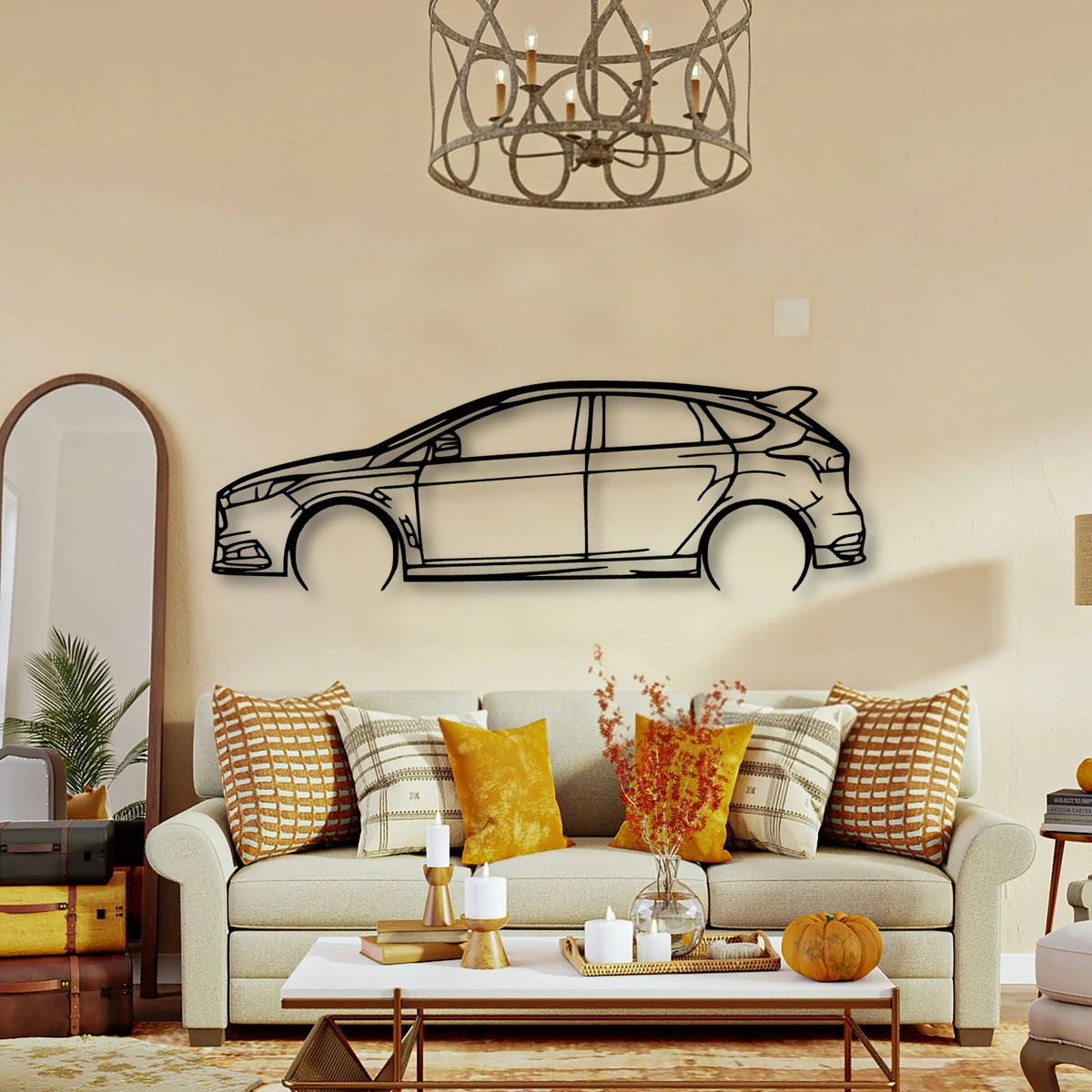 Focus ST 2016 Classic Silhouette Metal Wall Art - Tinvibe