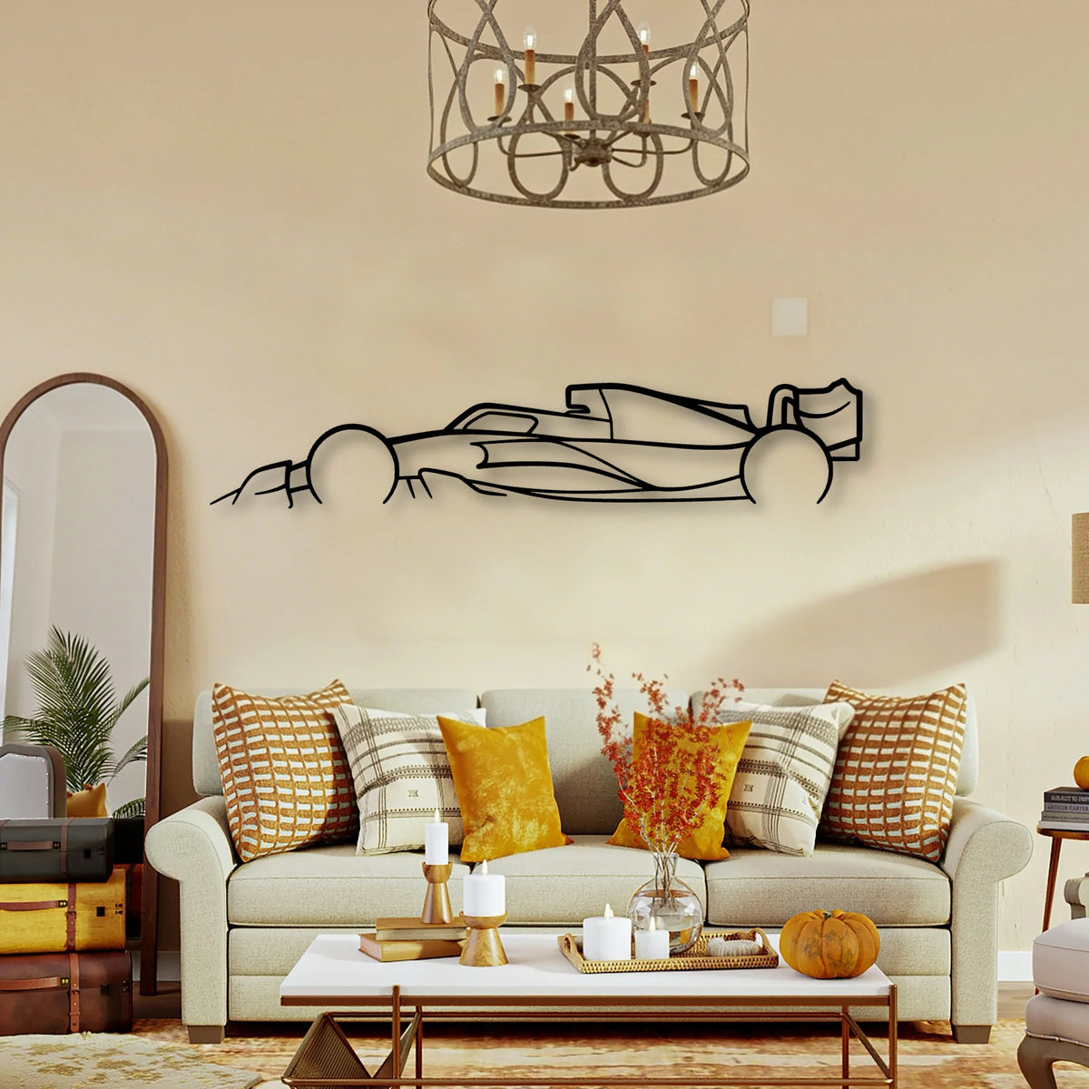 Formula ONE 2022 2023 F1 Classic Silhouette Metal Wall Art - Tinvibe