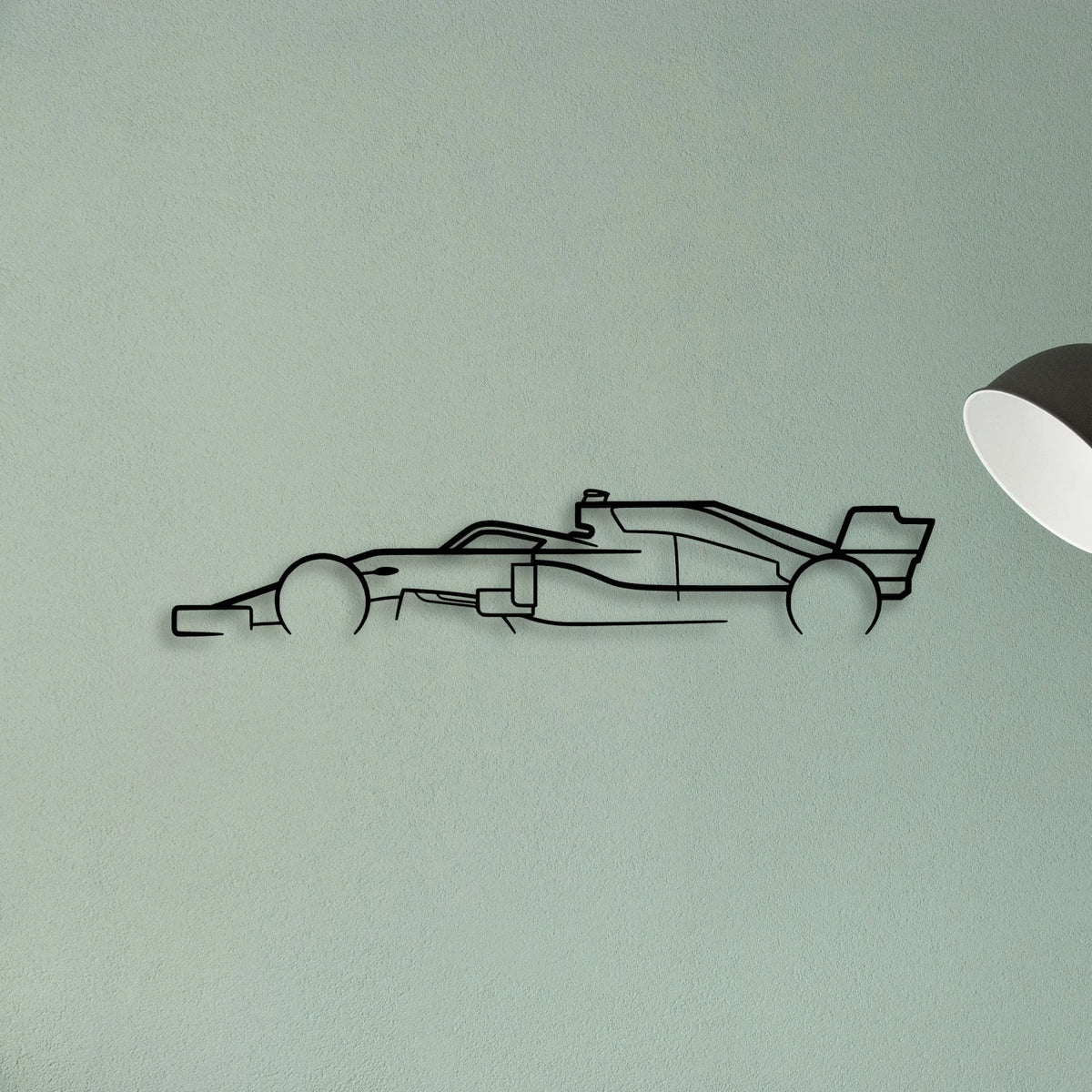 Formula ONE F1 Classic Silhouette Metal Wall Art - Tinvibe