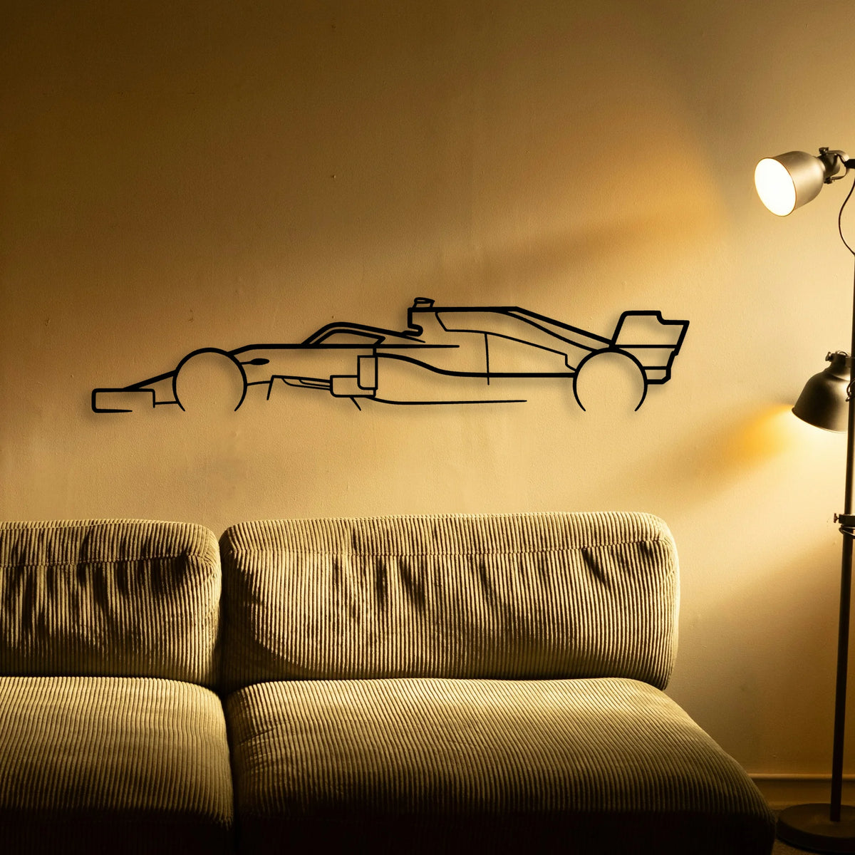 Formula ONE F1 Classic Silhouette Metal Wall Art - Tinvibe