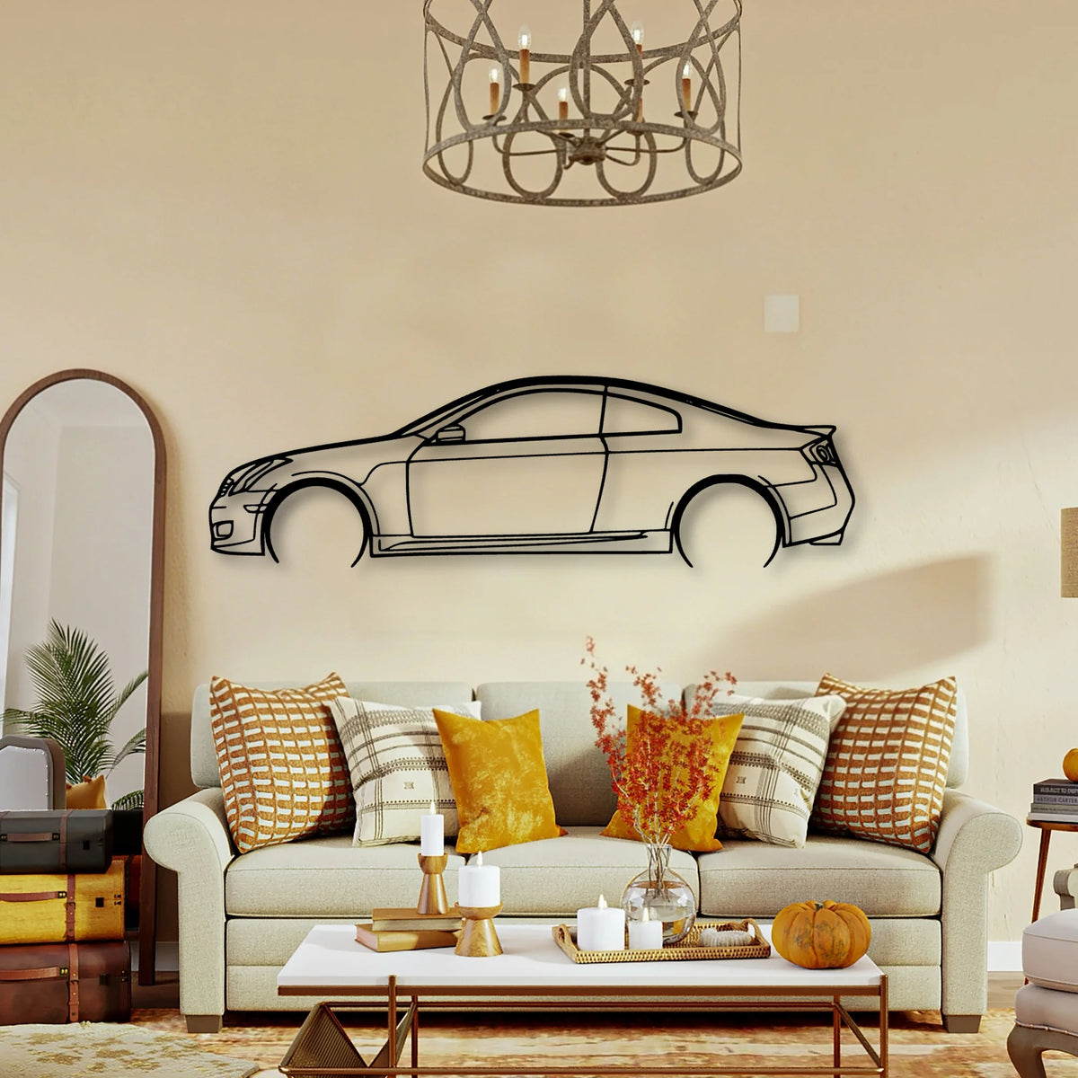G35 2006 Classic Silhouette Metal Wall Art - Tinvibe