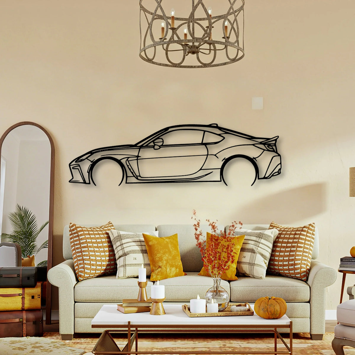 GR86 2022 2 Classic Silhouette Metal Wall Art - Tinvibe