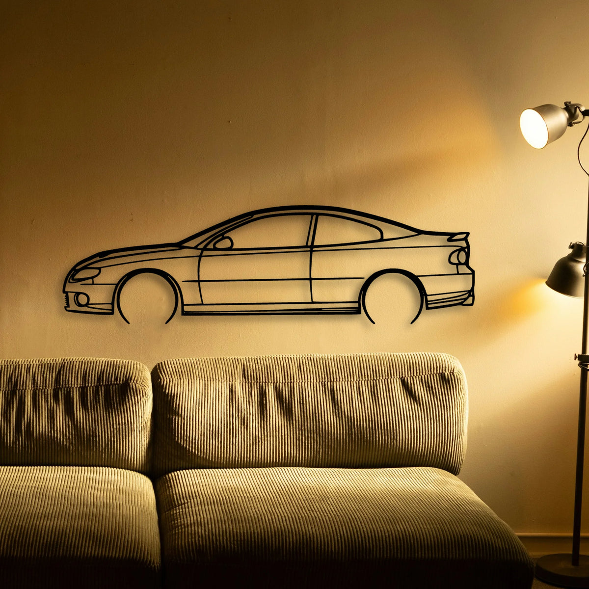 GTO 2006 3 Classic Silhouette Metal Wall Art - Tinvibe