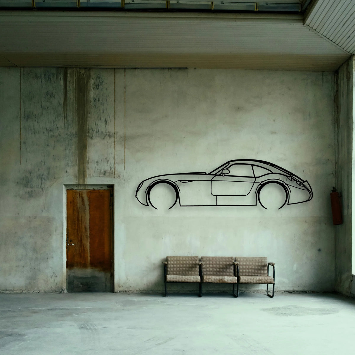 GT MF4 Classic Silhouette Metal Wall Art - Tinvibe