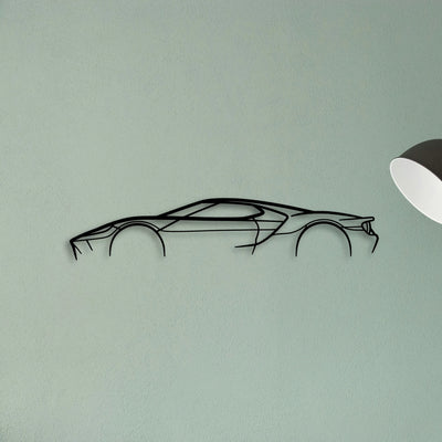 GT MK2 2 Classic Silhouette Metal Wall Art - Tinvibe