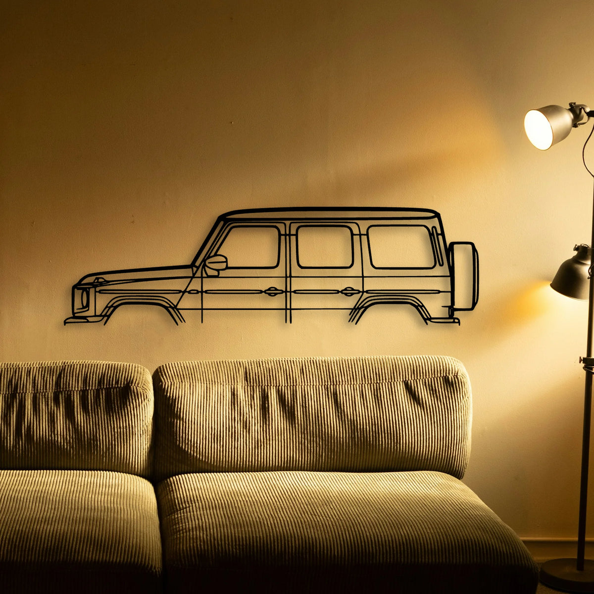 G Class Classic Silhouette Metal Wall Art - Tinvibe