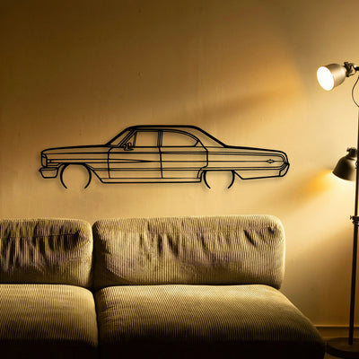 Galaxie 500XL Classic Silhouette Metal Wall Art - Tinvibe