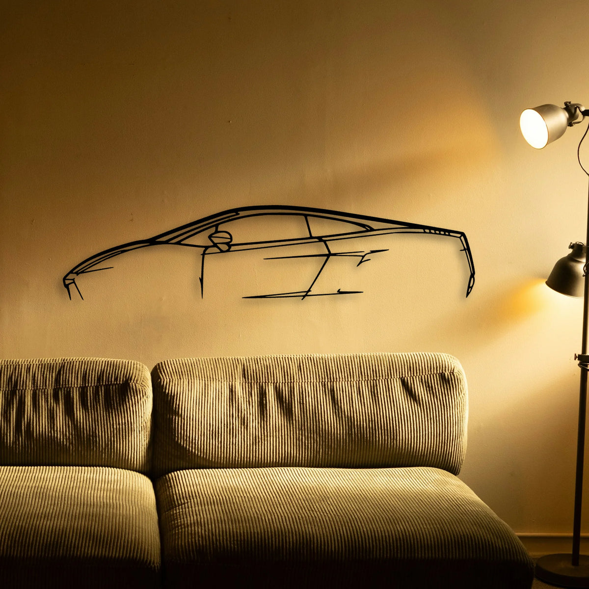 Gallardo Classic Silhouette Metal Wall Art - Tinvibe