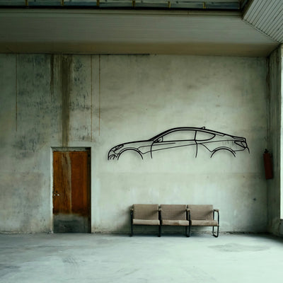 Genesis Coupe Classic Silhouette Metal Wall Art - Tinvibe