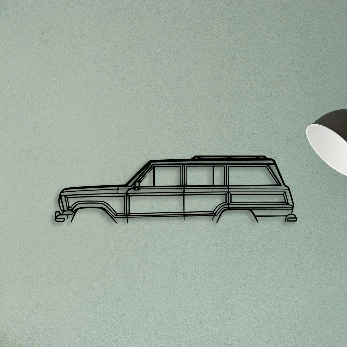 Grand Wagoneer Classic Silhouette Metal Wall Art - Tinvibe