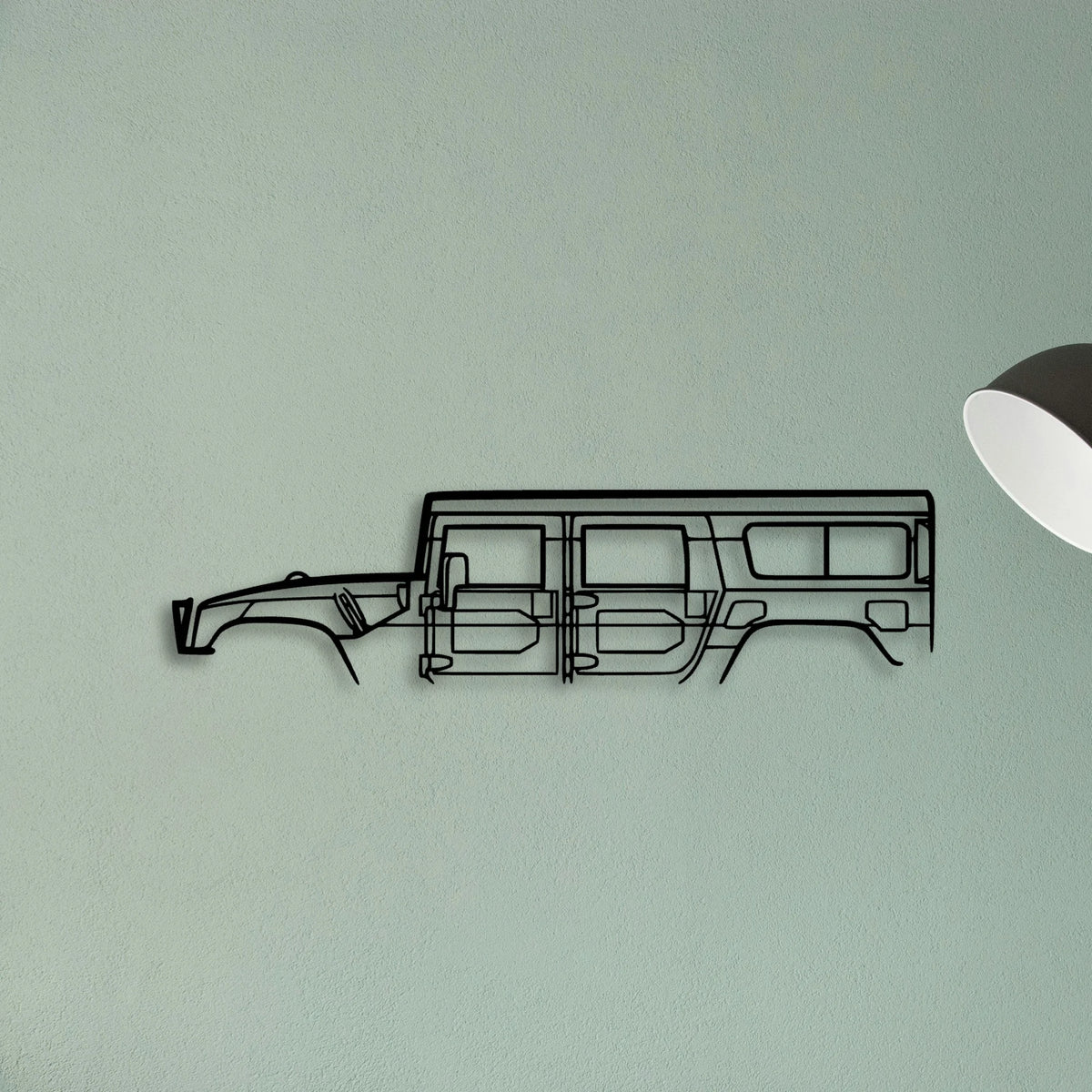 H 1 1998 Classic Silhouette Metal Wall Art - Tinvibe