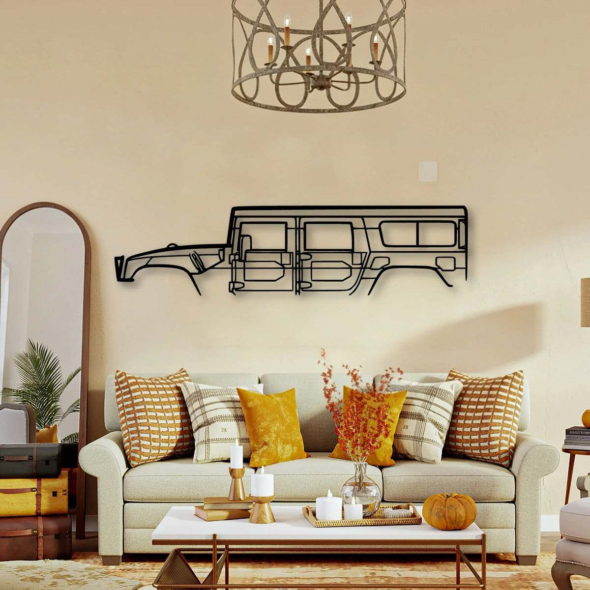 H 1 1998 Classic Silhouette Metal Wall Art - Tinvibe