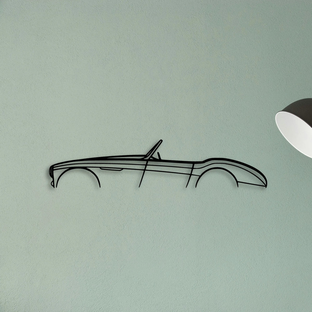 Healey 100 1954 Classic Silhouette Metal Wall Art - Tinvibe