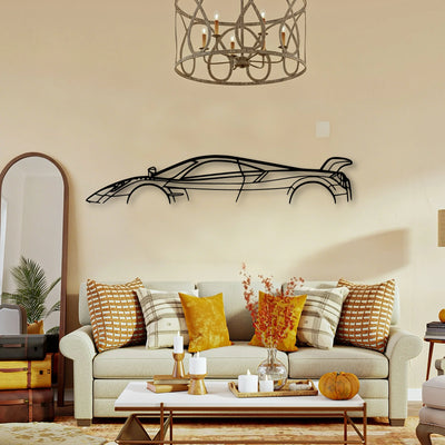 Huayra BC Classic Silhouette Metal Wall Art - Tinvibe