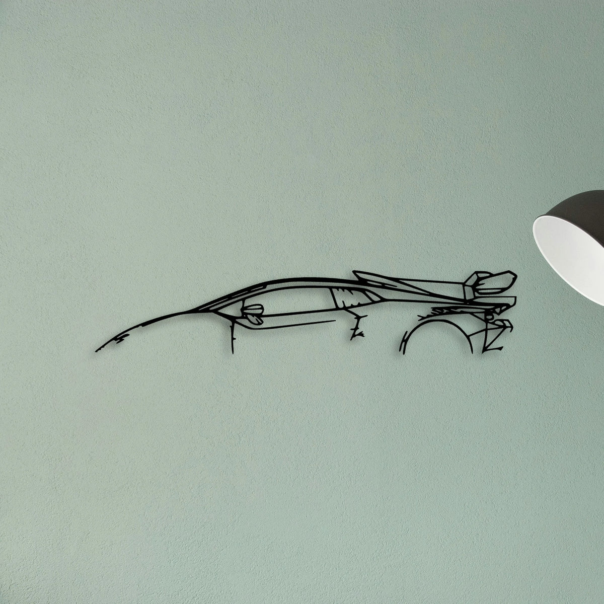 Huracan Super Trofeo Classic Silhouette Metal Wall Art - Tinvibe
