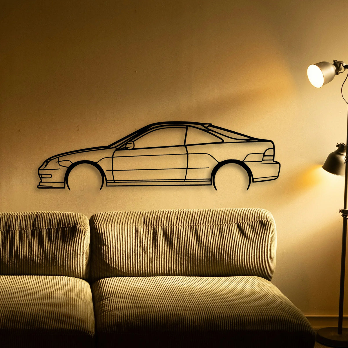 Integra GS R 1994 Classic Silhouette Metal Wall Art - Tinvibe