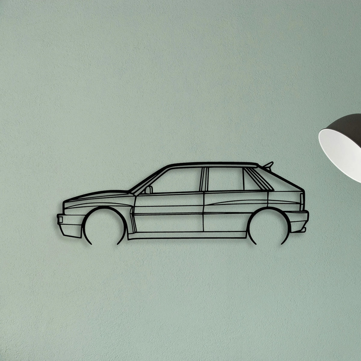 Integrale 2 Classic Silhouette Metal Wall Art - Tinvibe