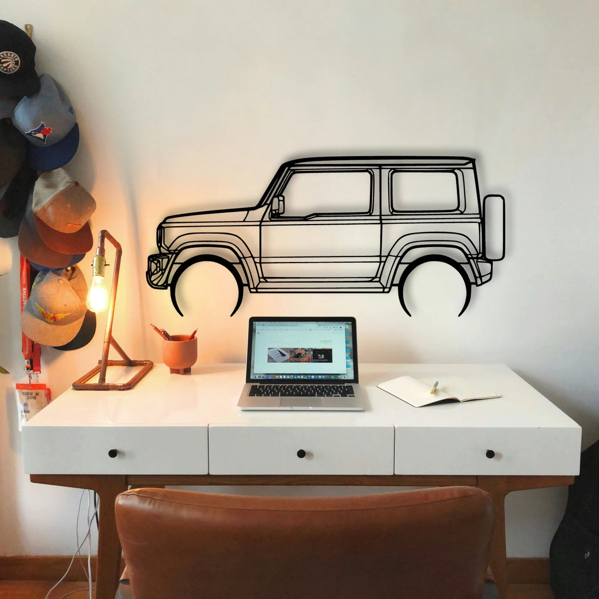 Jimny 2020 Classic Silhouette Metal Wall Art - Tinvibe