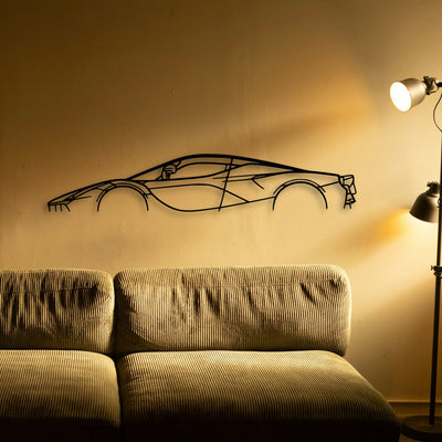 LA 3 Classic Silhouette Metal Wall Art - Tinvibe