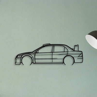 Lancer WRC 05 Classic Silhouette Metal Wall Art - Tinvibe