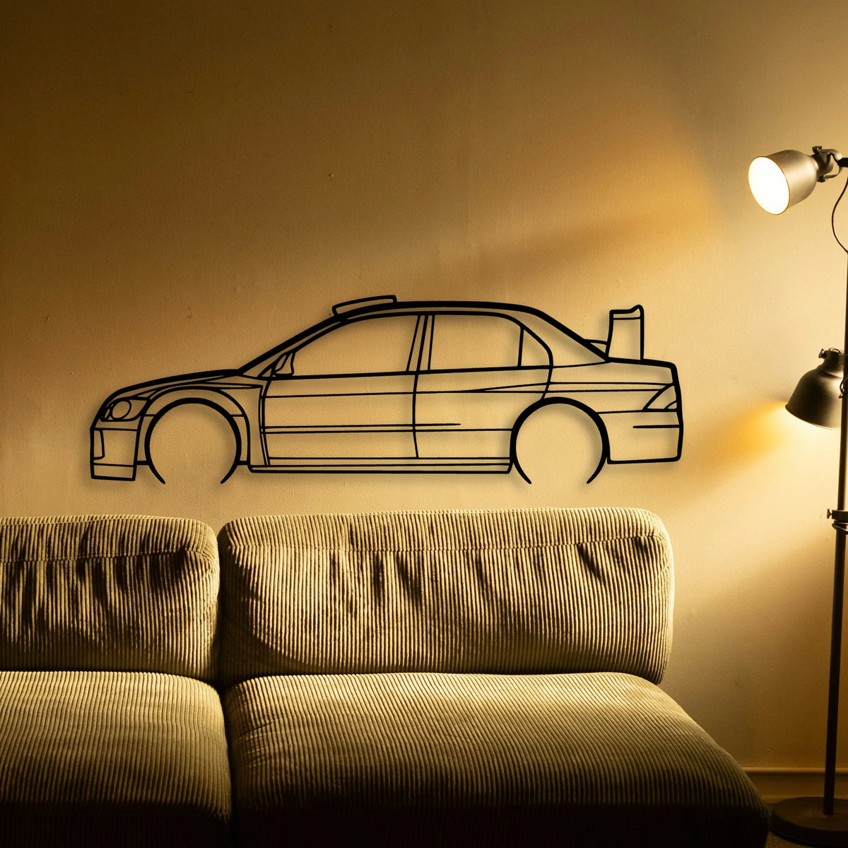 Lancer WRC 05 Classic Silhouette Metal Wall Art - Tinvibe