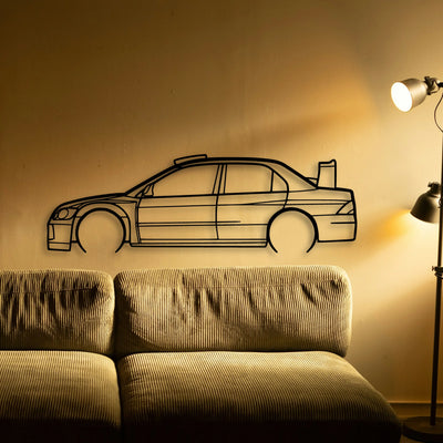 Lancer WRC 05 Classic Silhouette Metal Wall Art - Tinvibe