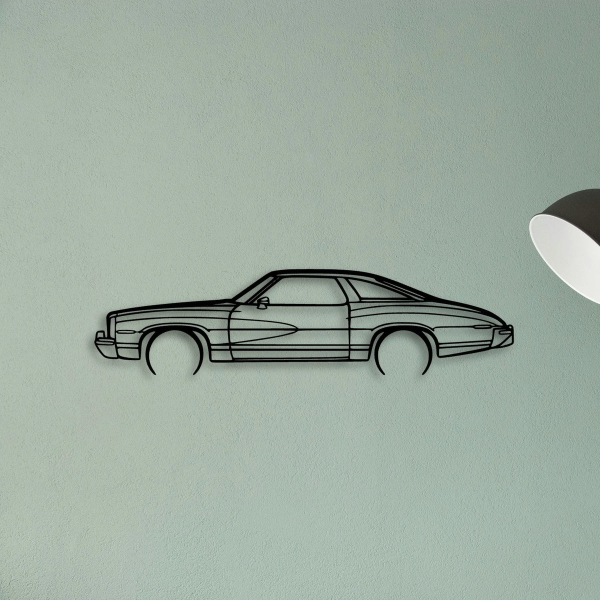 Lemans 1973 Classic Silhouette Metal Wall Art - Tinvibe