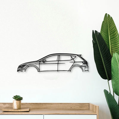Leon Cupra R 2018 Classic Silhouette Metal Wall Art - Tinvibe