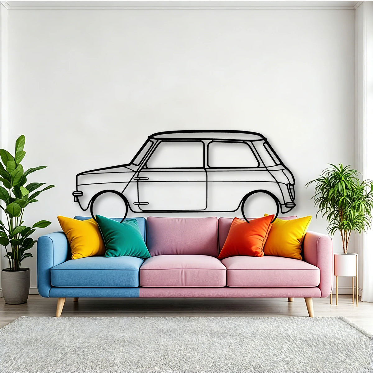 Leyland Classic Silhouette Metal Wall Art - Tinvibe