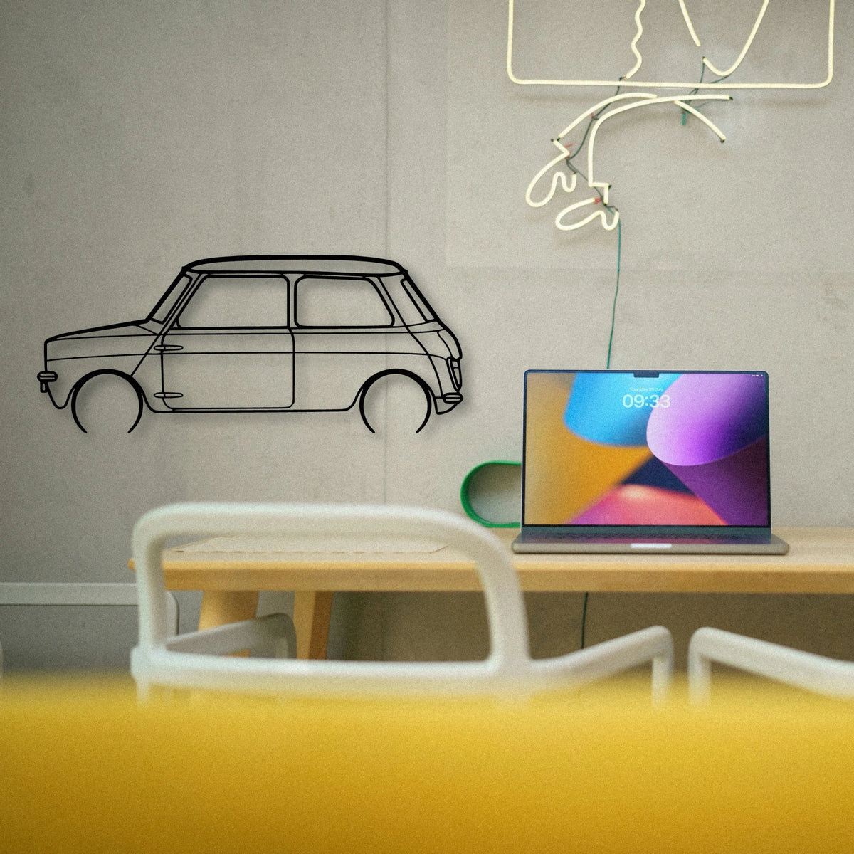 Leyland Classic Silhouette Metal Wall Art - Tinvibe